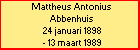 Mattheus Antonius Abbenhuis