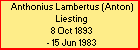 Anthonius Lambertus (Anton) Liesting
