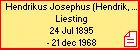 Hendrikus Josephus (Hendrik, Drikus) Liesting