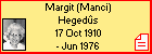 Margit (Manci) Hegedûs