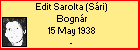 Edit Sarolta (Sári) Bognár