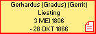 Gerhardus (Gradus) (Gerrit) Liesting