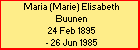 Maria (Marie) Elisabeth Buunen