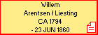Willem Arentsen / Liesting