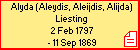 Alyda (Aleydis, Aleijdis, Alijda) Liesting