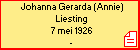 Johanna Gerarda (Annie) Liesting