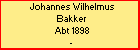 Johannes Wilhelmus Bakker
